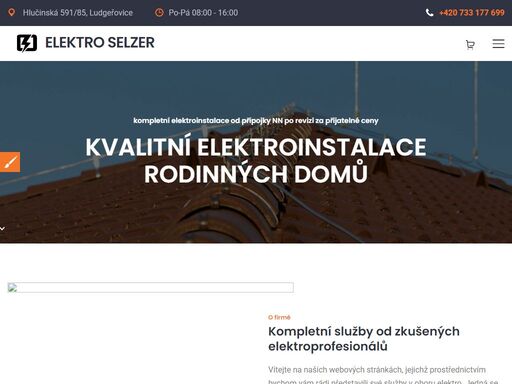 .elektroinstalace / hromosvody / elektrické vytápění / alarmy / kamery datové sítě /návrh / montáže / revize / opravy / servis /