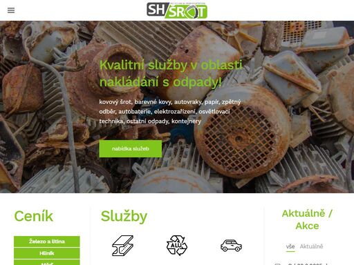 kvalitní služby v oblasti nakládání s odpady!