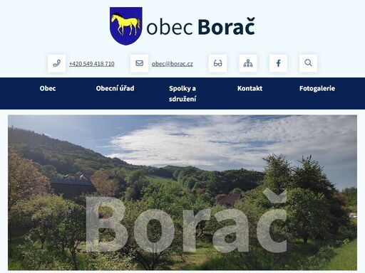 oficiální stránky obce borač