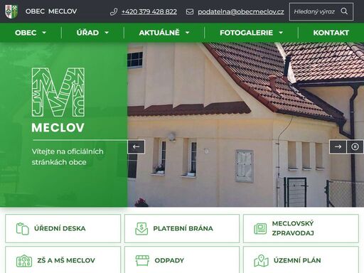 oficiální stránky obce meclov