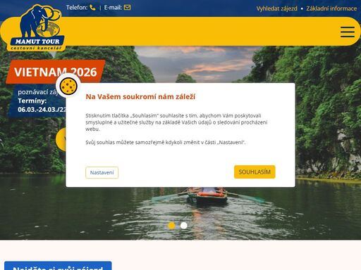 cestovní kancelář mamut tour - specialista na poznávací zájezdy, cykloturistiku, termální lázně a pobytové zájezdy