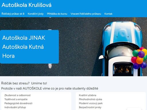 autoškola jinak, kutná hora a okolí. řidičák bez stresu?  umíme to! protože v naší autoškole víme co je pro naše studenty důležité.