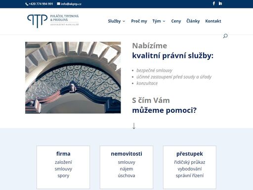 kvalitní právní služby ve všech hlavních oblastech práva. najdeme řešení, které je nejlepší pro vás.