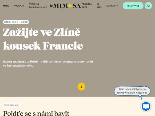 le mimosa – útulná kavárna a vinárna ve zlíně...