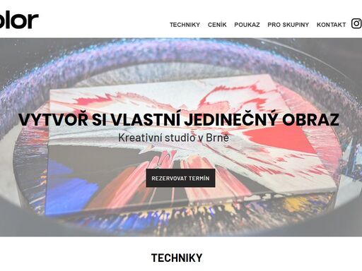 umělecké studio incolor brno nabízí zážitkové malování obrazu pro všechny! vytvořte si vlastní obraz. odneste si jedinečný obraz a nezapomenutelný zážitek!