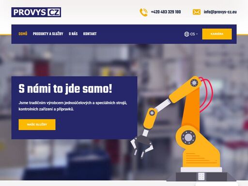 vyrábíme speciální jednoúčelové stroje, robotická zařízení a linky s různým stupněm automatizace. dodáváme do celého světa.