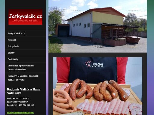 jatky valčík - maso od českých chovatelů.
jatky - certifikát ekologických jatek bio.