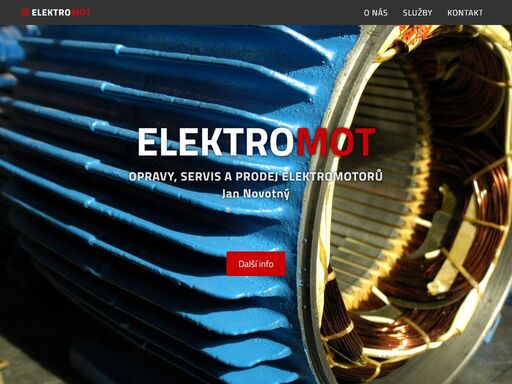 opravy jednofázových a třífázových elektromotorů, bazénových čerpadel, elektromagnetů, cívek, elektrobrzd, sekaček, vibromotorů, ventilátorů. převíjení elektromotorů. prodej a výkup nových i použitých elektromotorů. prodej náhradních dílů.