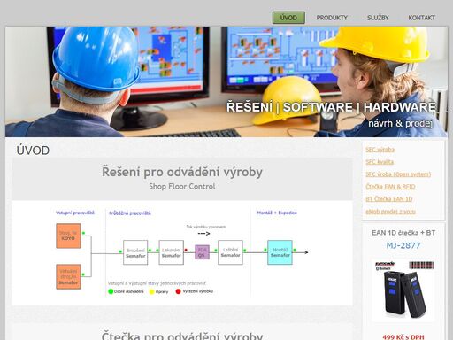 mes systém odvádění výroby pomocí multifunkční čtečky ean qr kódy a rfid tagu | mobilní prodej z vozu, objednávky, faktury, sklady, tisk