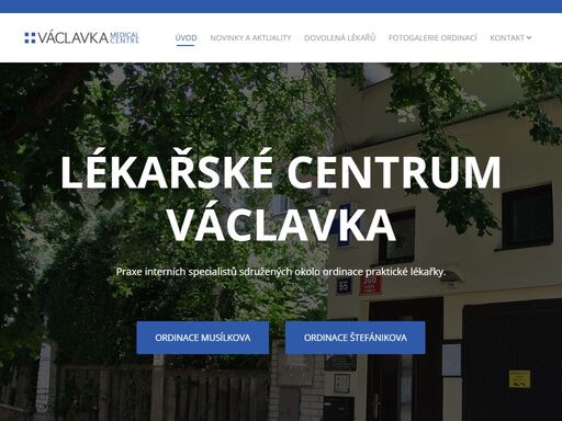 lékařské centrum václavka bylo založeno v roce 1993. za více než 25 let trvání centra došlo k prohloubení interního lékařství do oborů endokrinologie, hematologie, gastroenterologie, kardiologie a neurologie.