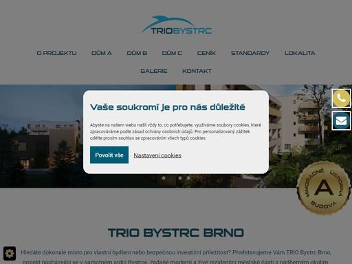 polyfunkční objekt trio bystrc brno