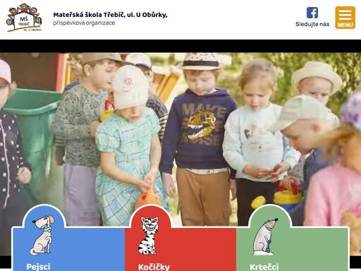 mateřská škola třebíč, ul. u obůrky, příspěvková organizace, kraj vysočina