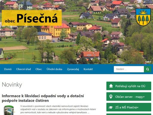 oficiální stránky obce písečná (u jablunkova)