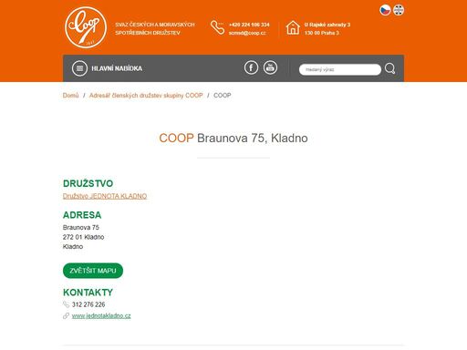 svaz českých a moravských spotřebních družstev - skupina coop. největší síť maloobchodních prodejen v české republice.