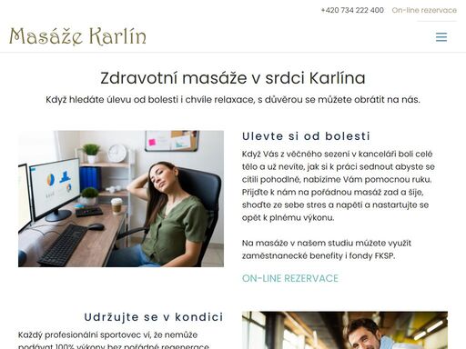 profesionální masáže v praze. široká škála masážních technik a snadná dostupnost. přímo na zastávce tramvaje. 5 minut z centra prahy.