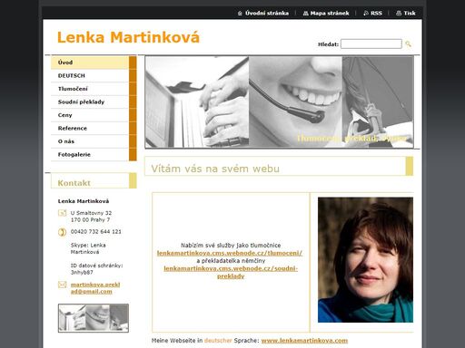 nabídka tlumočení a soudních překladů z/do němčiny. provádění po praze němčina/angličtina.