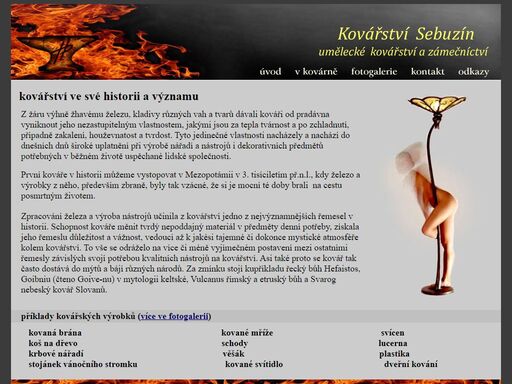 umělecké kovářství a zámečnictví v ústí nad labem.výroba kovaných předmětů ručně-řemeslnými postupy.
