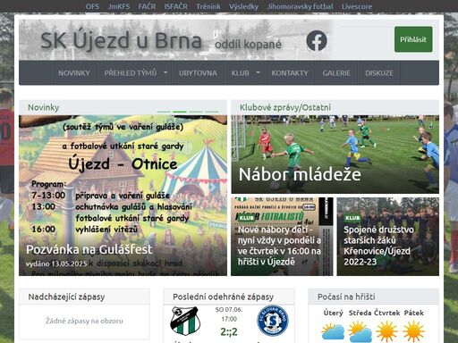 fotbal újezd u brna