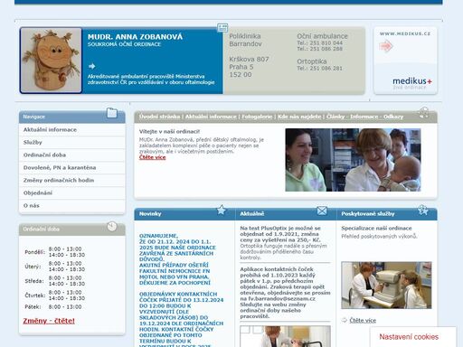 medikus - živá ordinace, prezentace lékařské ordinace. ordinační doba, fotogalerie ordinace, novinky z medicíny, objednání k lékaři, kontakt.