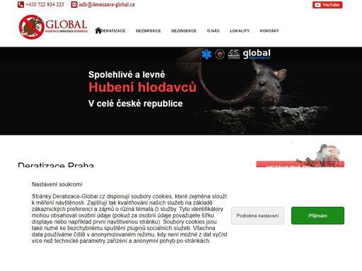 levné deratizace - hubení potkanů, myší, krys a ochrana proti holubům. hubení hmyzu, dezinfekce a úklid. deratizátoři - praha a okolí.