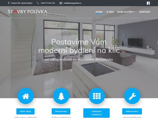 stavby polívka s.r.o. se zabývá výstavbou rodinných domů a provozoven, rekonstrukcemi objektů, provádíme kontaktní tepelně izolační fasádní systémy a instalace technického zařízení budov. splňujeme podmínky ministerstva životního prostředí a jsme vám k dispozici jako odborní dodavatelé v projektu zelená úsporám.