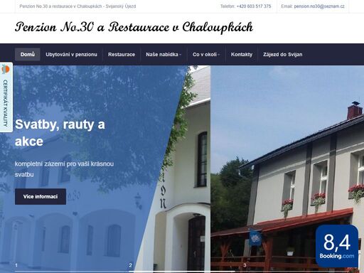 ubytování restaurace