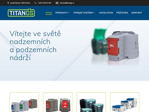 produkty, oleje, nádrže, nafta, fuelmaster, sklad, skladování, truckmaster, adblue, adblue, bluetruckmaster, bionafta, odpad, tříděný odpad, třídírna, odpady, komunál, chemické látky, dvouplášť, dvouplášťové, palety, sudy, chemstore, napáječky, boudy, agrimaster, chemie, chemický, olejové, olejový, hospodářství, bezpečnost, vítejte ve světě nadzemních a podzemních nádrží. titan gs s.r.o. je dodavatelem nádrží na naftu, nádrží adbiue na biopalivo, mobilních zásobníků adr a dalších.