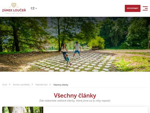 zámek loučeň je romantickou barokní památkou s původními interiéry. obklopuje ho rozlehlý anglický park, který je obohacen o jeden celoevropský unikát, totiž soubor 12 labyrintů a bludišť.