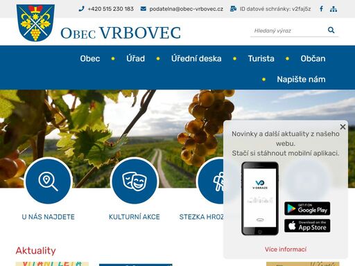 oficiální stránky obce