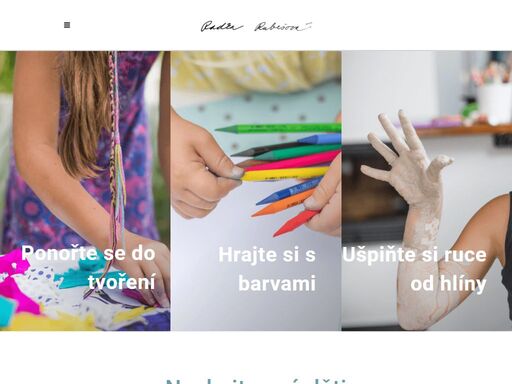 nechejte své děti experimentovat s barvami, papírem či hlínou – a přidejte se k nim. hravě, svobodně a s radostí. ponořte se do tvořivého online kurzu, ušpiňte si ruce při pravidelných tematických výzvách a najděte barevnou inspiraci na blogu.