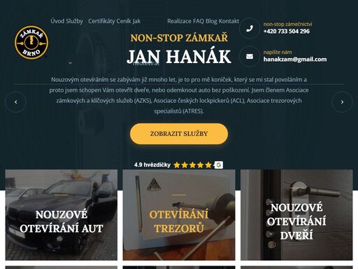 zabouchli jste si dveře? porouchal se vám zámek? kontaktujte naše non-stop zámečnictví brno, přijedeme a otevřeme jakékoliv dveře či auto bez poškození.