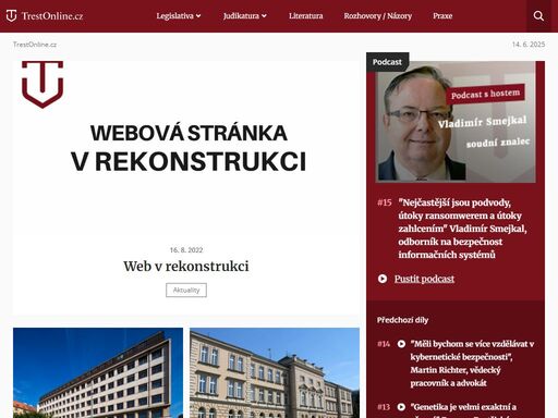 informativně zpravodajský web zaměřený na trestní právo
