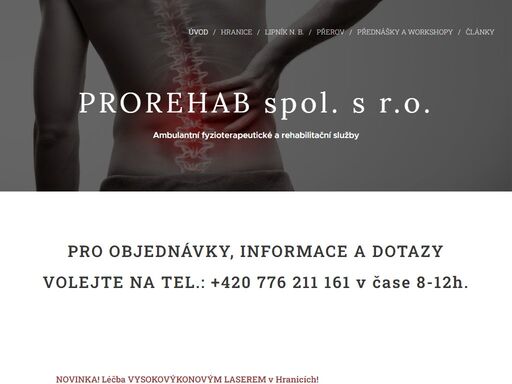 www.rehabilitace-prorehab.cz