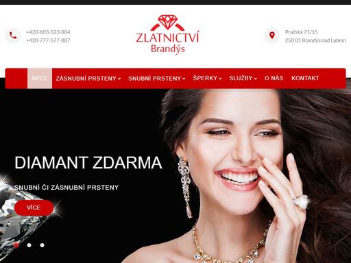 vyrábíme originální šperky na míru. designové snubní a zásnubní prsteny, luxusní diamantové šperky. akce - zdarma diamant. samozřejmostí je krásné balení, rytí do prstenů a leštění zdarma.