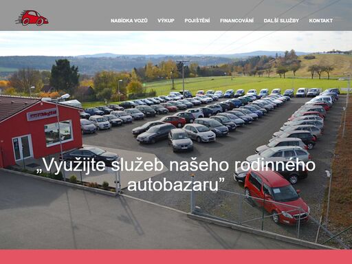 rodinný autobazar zabývající se prodejem vozidel, nových náhradních dílů a pneumatik, pojišťovnictvím a finančními službami