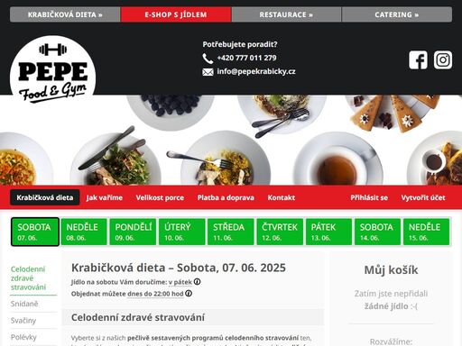 vyberte si z;našich pečlivě sestavených programů celodenního stravování ten, který nejlépe vyhovuje vašim chutím a;životnímu stylu. ať už máte rádi tradiční české pokrmy ve fit úpravě, potřebujete zvýšit příjem bílkovin, hledáte vyváženost mezi masem a;rostlinnou stravou, nebo preferujete čistě vegetariánská jídla – máme pro vás řešení.
 všechny programy obsahují pět jídel na celý den. nabízí zdravou a pestrou stravu, jsou vhodné jak pro hubnutí, tak i udržení štíhlé postavy, a;jsou dostupné ve velikostech s, m, l a xl, aby přesně odpovídaly vašim potřebám. začněte svou cestu ke zdravějšímu stravování ještě dnes!


1. fit classic

zažijte zdravou verzi oblíbených českých klasik! fit classic obsahuje nejen fit jídla, ale také klasické pokrmy z české kuchyně připravené s minimem tuku a cukru. nechybí ani lahodné polévky jako svačiny a sladké a slané snídaně, které uspokojí vaše chuťové buňky. tradiční chutě v moderním a fit provedení! tento program nabízí zdravou a pestrou stravu, ideální jak pro hubnutí, tak i udržení štíhlé postavy.



2. fit protein power

každodenní porce masa pro aktivní životní styl! fit protein power nabízí fit jídla bohatá na bílkoviny, které vám dodají energii a podpoří regeneraci. navíc si můžete vychutnat sladké a slané snídaně, které nastartují váš den s úsměvem. ideální volba pro ty, kteří chtějí posílit svalovou hmotu a udržet se ve formě. tento program nabízí zdravou a pestrou stravu, vhodný jak pro hubnutí, tak i udržení štíhlé postavy.




3. fit balanced bites

vyvážený jídelníček plný rozmanitých chutí! fit balanced bites střídá masová jídla s rostlinnými pokrmy, takže pokud nepotřebujete spoustu masa každý den, je to ideální volba pro pestrou a zdravou stravu. sladké a slané snídaně vám zpříjemní každé ráno a dodají energii na celý den. tento program je skvělý jak pro hubnutí, tak i udržení štíhlé postavy.




4. fit veggie boost

energie z přírody pro vegetariány! fit veggie boost je zcela bez masa a nabízí lahodné vegetariánské pokrmy plné živin. sladké a slané vegetariánské snídaně z čerstvých surovin potěší vaše chuťové buňky a nastartují váš den. tento program nabízí zdravou a pestrou stravu, vhodný jak pro hubnutí, tak i udržení štíhlé postavy.
