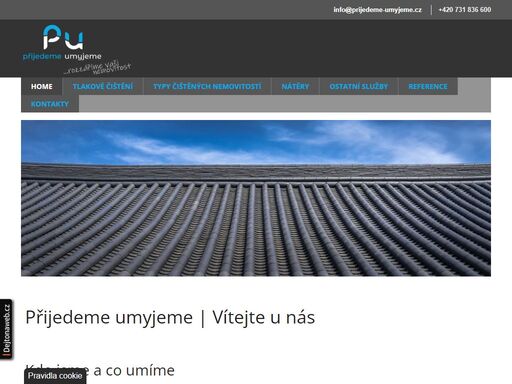 komplexní čištění exteriérů domů. provádíme tlakové čištění střech, fasád, včetně odstranění grafitů, čištění dlažeb, opláštění komerčních budov, plotů a bazénů.