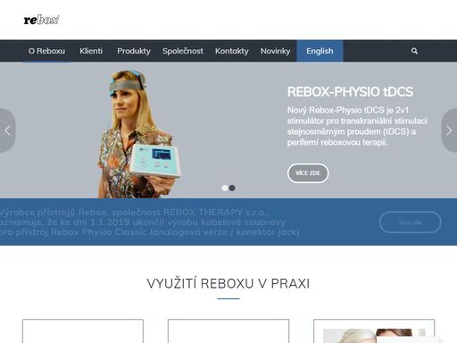 reboxová terapie je originální českou elektroterapeutickou metodou. přístroje rebox jsou efektivní v léčbě akutní a chronické bolesti a v rehabilitaci muskuloskeletálních onemocnění.
