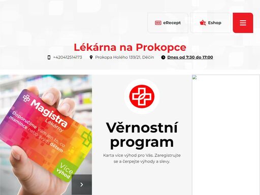 další nový web v rámci sítě magistra – síť lékaren