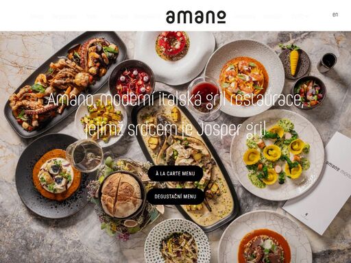 amano je moderní italská restaurace v centru prahy, jejímž srdcem je josper gril. nabízíme špičkové maso, mořské plody, těstoviny a dezerty v elegantním prostředí.