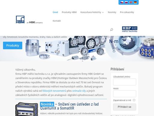 hbm - váš dodavatel sestav pro měření a vyhodnocení: síly, hmotnosti, kroutícího momentu, dráhy, tlaku a dalších veličin.