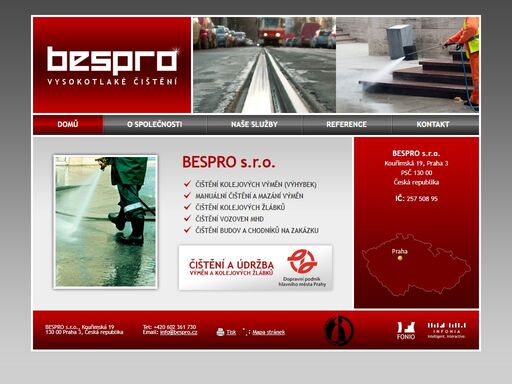 bespro s.r.o. - čištění a údržba výměn a kolejových žlábků