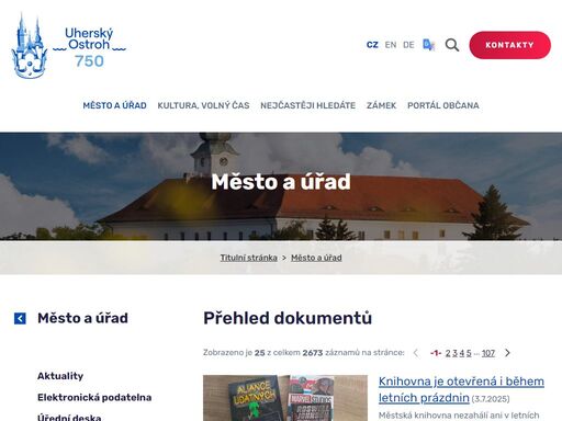 městský informační portál s informacemi o samosprávě, regionu i městě samotném.