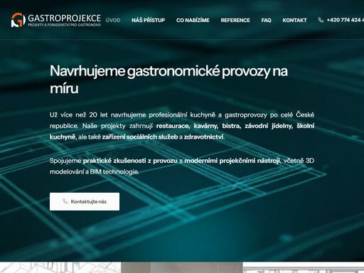 už více než 20 let navrhujeme profesionální kuchyně a gastroprovozy po celé české republice. gastroprojekce s.r.o. - váš gastroprovoz. naše starost.