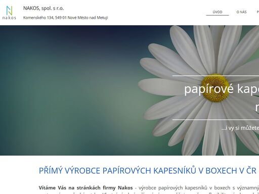 papírové kapesníčky nakos