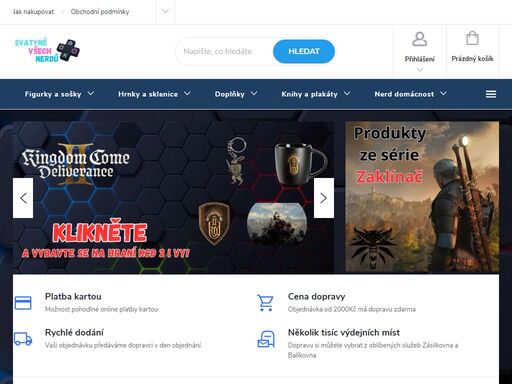 nerdsvatyně.cz - vyberte si z mnoha druhů plakátů, figurek a sošek, či třeba hrníčků. nabízíme značky jako zaklínač, harry potter, pán prstenů a další.
