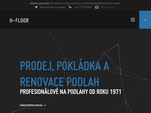 jsme odborníky ve svém oboru s dlouholetou tradicí prodeje, pokládky a renovace podlah. zabýváme se problematikou starých i nových podkladů a provádíme nivelaci povrchu s následnou instalací nové podlahové krytiny.