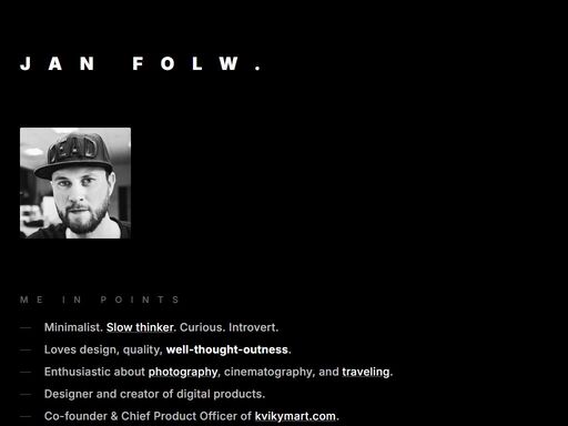 minimalist, passionate about tech, product, visual and sound design, photography, and traveling. maker experienced in designing and creating digital products. endlessly curious.