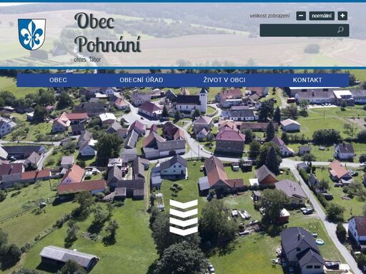 oficiální webové stránky obce pohnání