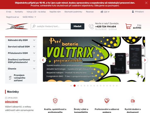 vo a mo internetový prodej gsm náhradních dílů a příslušenství pro mobilní telefony. vybavení servisních středisek pro mobilní telefony. 